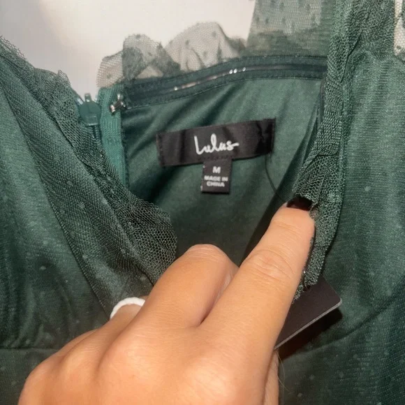 Lulu's Dark Green Maxi Dress - Picture 4 of 6